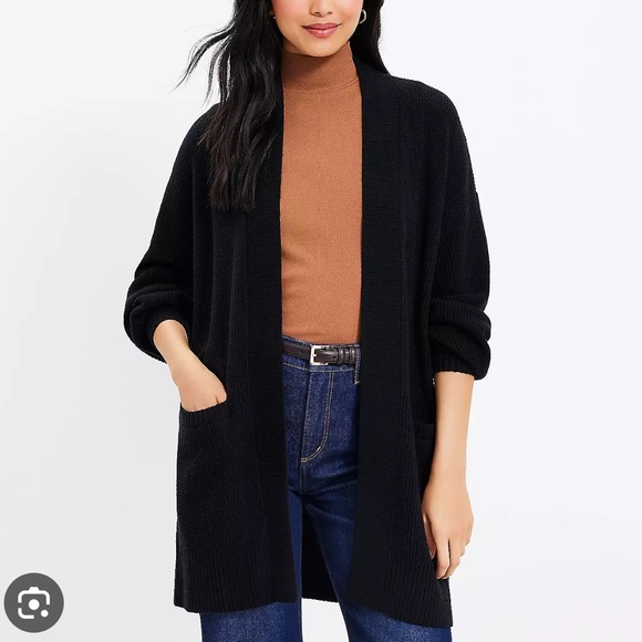 LOFT Open Front Cardigan - Picture 2 of 5